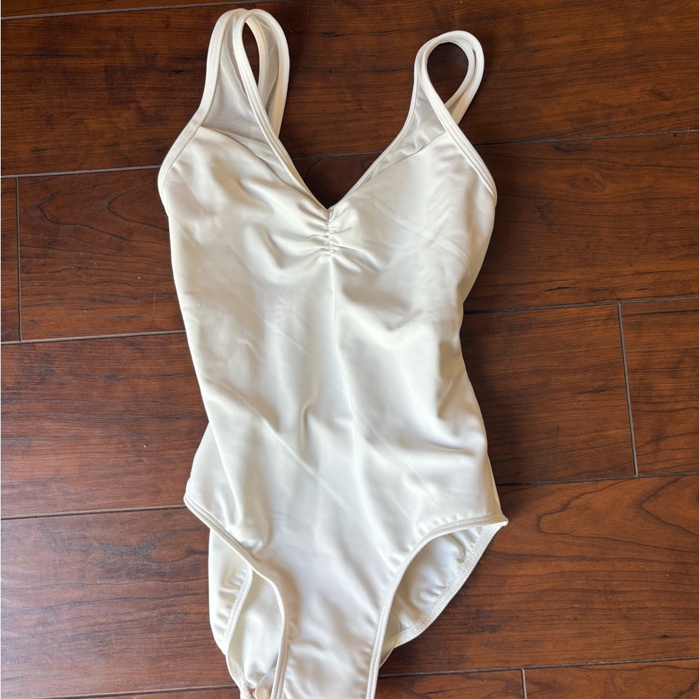 Eleve Dancewear Fabiola White Leotard - Picture 3 of 5